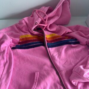 AVIATOR NATION PINK ZIP UP